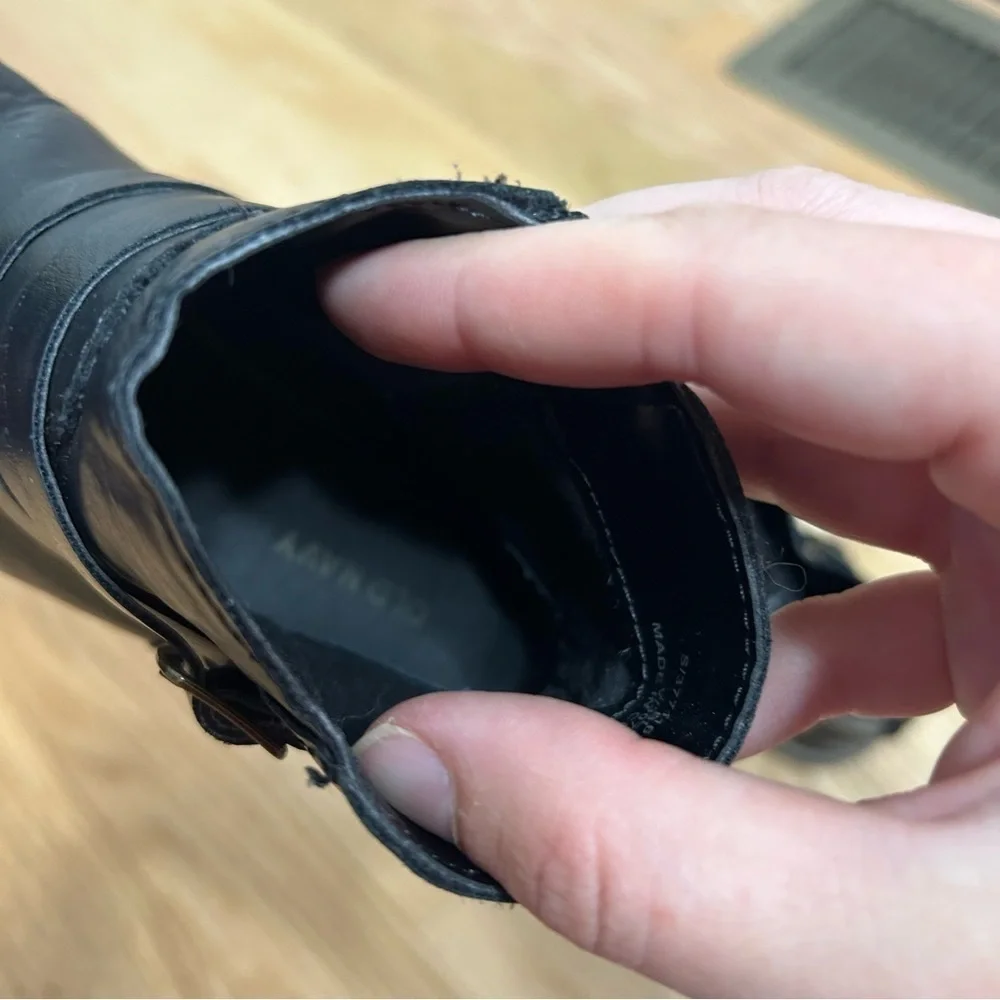 Old Navy Triple Buckle Ankle Boots Black Sz 9 Kids Toddler Girls